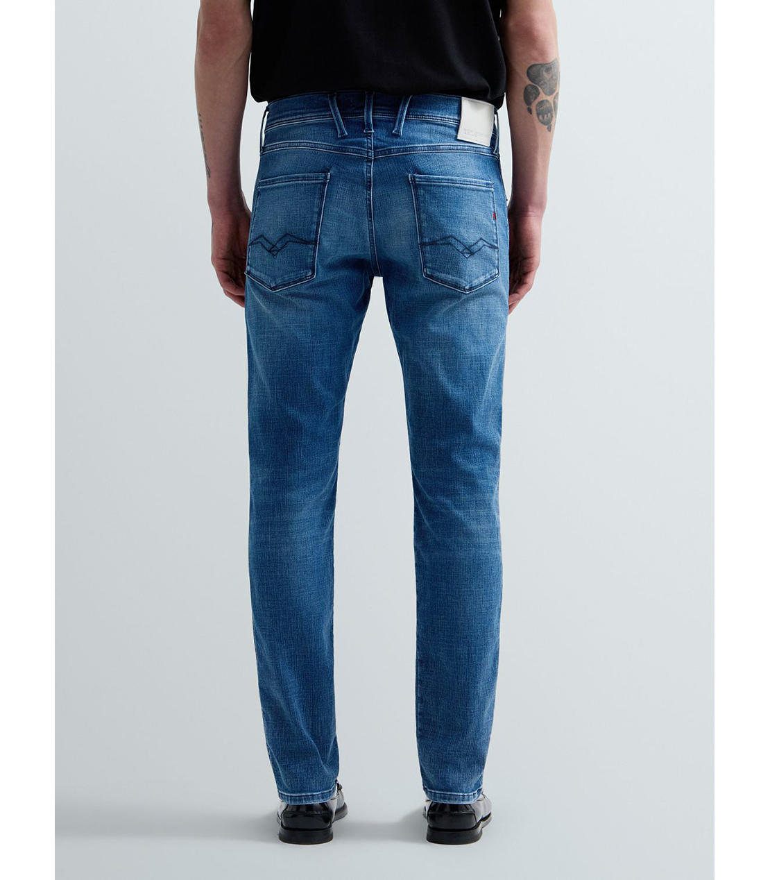 スリムフィットANBASS Hyperflex Matrix ストレッチデニム 詳細画像 ブルー 3